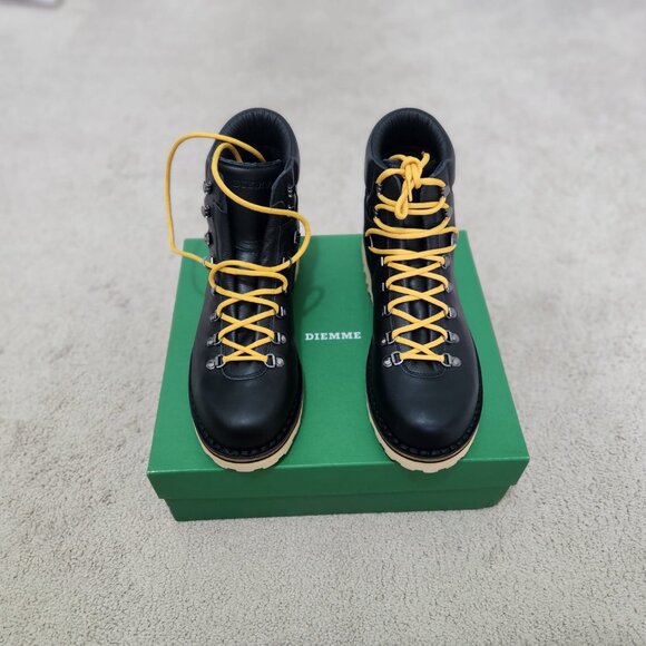 Diemme Roccia Vet Black Full-Grain Leather Hiking Boots EU 46 - Picture 2 of 8